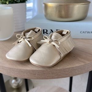 Old Navy Baby Moccasins in Gold